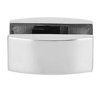 HEEPDD Guide de Sol Réglable en Acier Inoxydable, Finition Brossée pour Portes Coulissantes en Verre en Forme de U, Idéal pour les Accessoires de Salle de Douche (Brillant)