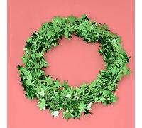 HEEPDD Guirlande d'étoiles, Petite Décoration d'étoiles, Fil Miroir en 6 Couleurs pour Bricolage, 7,5 M pour Noël et Fête de Mariage (Green)