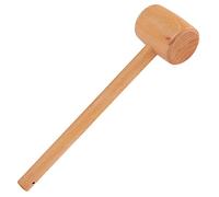 HEEPDD Hammer en Bois Massif, Surface Lisse du Design Durable Beech Carpenter Mallet ajusté pour les Amateurs de Bricolage Artisans et Projets D' en Cuir
