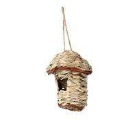 HEEPDD HEEPDD Nid D’Oiseau tissé à la Main Nan pour Oiseaux de Compagnie Nan (Paille) (Toit)