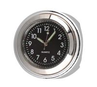 HEEPDD Horloge de Guidon de Moto, Accessoires de Guidon, Montre Analogique en Alliage d'aluminium avec Cadran Fluorescent, Ajustement Universel pour de 22 Mm à 25 Mm, Résistante aux Vibrations et