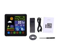 HEEPDD Horloge Météo Numérique, écran Couleur 6 Pouces, Moniteur Précis de Température et d'humidité, Suivi sans Fil pour Intérieur et Extérieur (#2)