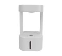 HEEPDD Humidificateurs Brouillard Humidificateurs Drops D'eau Calmes contre la gravité de L'humidificateur D'air pour le Bureau de la Chambre à la Maison, Branche USB 580 Ml (Éclairage blanc)