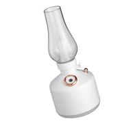 HEEPDD Humidifier Diffuseur USB Rechargeable à Ultrasons avec Lampe à intensité Variable pour Chambre à Coucher Décor de Bureau Relaxant Vintage Lanterne Humidificateur Nan (Beige)
