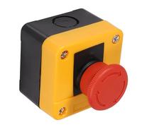 HEEPDD Interrupteur d'arrêt d'urgence, Bouton-poussoir Interrupteur de Coque en Plastique Rouge Rouge de Bouton-poussoir 'urgence de l' pour l' 'arrêt ' de Relais de Contacteur de Démarreur