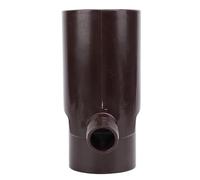 HEEPDD Inverseur de Gouttière Rond de 8 Cm, Système de Collecte d'eau de Pluie pour Tuyau de Descente Standard de 2 X 3 avec Tuyau de 101,6 Cm pour Réutilisation de L'arrosage de (Brown)