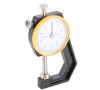 HEEPDD Jauge d'épaisseur à Cadran de Précision Jauge d'épaisseur, Matériau en Acier pour Mesurer les Bijoux en Cuir Plaque Métallique Fil de Film de Papier, 0 à 10 Mm Plage de 0 à 20 Mm Précision