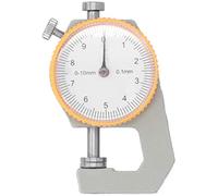 HEEPDD Jauge D'épaisseur, Matériau en Acier avec Cadran et échelle Fine, pour Mesurer le Fil de Film de Papier de Plaque Métallique en Cuir de Bijoux, Plage de 0 à 10 Mm, Précision de 0 (1)
