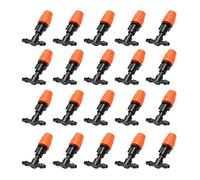 HEEPDD Jets de Pulvérisation Buses d'arrosage Réglables Paquet de 20, Jets de Pulvérisation pour Système d'irrigation Goutte à Goutte Brume à Motif Réglable pour Diffuser pour le Refroidissement