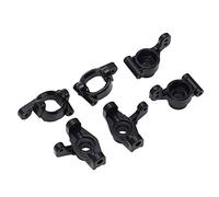 HEEPDD Jeu de Blocs de Coupelle de Direction Arrière en Plastique RC pour Voiture RC 144001, Pièces C Noires pour Un Remplacement Facile et Un Jeu amélioré