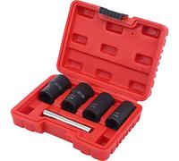 HEEPDD Jeu de Douilles Twister pour écrous, Acier au Chrome-molybdène, Buster d'écrou de Blocage, 17 Mm, 19 Mm, 21, 22, Outil Efficace pour Retirer les écrous de Blocage de Roue