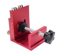 HEEPDD Jeu de Gabarits de Vis Portables, Outil de Perçage Réglable en Alliage d'aluminium, Idéal pour les Menuisiers et les Projets de Bricolage, Quincaillerie Domestique