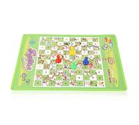 HEEPDD Jeu de Serpents et d'échelles, Tissu Non tissé, Jeu de société Familial Engageant pour Les âges, Bon pour Le Plaisir à l'école à la Maison