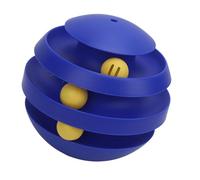 HEEPDD Jouet à Balle de Chaton à 360 Degrés de Bouchée Rotative, Améliorer l'exercice Jouet de Balle de Chat Intérieur Gardez Votre Chat Actif et Heureux PP et ABS Matériau pour Un (Blue)