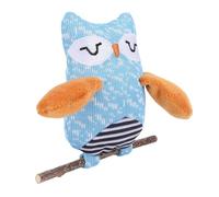 HEEPDD Jouet à Mâcher à l'herbe à Chat, Jouet de Dentition en Peluche Douce pour Chaton avec Cataria et Vigne Argentée, Couture Double Couche pour Plus de durabilité, avec 2 Modes de (Hibou)