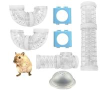 HEEPDD Jouet Cage Extensible, Ensemble de Tubes de Hamster en Plastique avec Tunnel de Connexion pour Rats, Parfait pour Les Jeux des Animaux de Compagnie et Le Plaisir du Bricolage (Vert 40 Livres