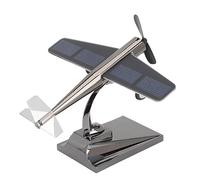 HEEPDD Jouet d'avion Solaire, Alliage de Zinc et Plastique, Modèle d'hélices Rotatives 'Avion à énergie Solaire, Idéal pour la Décoration de la Maison et du Bureau