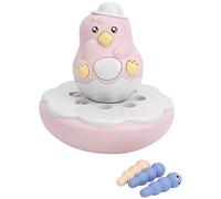 HEEPDD Jouet de Balance d'art Cinétique, Poussins Mange des Insectes Parent-Enfant Interactive capacité Cognitive Jouet éducatif de Bureau à Domicile Décoration Nan (Pink)