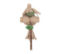 HEEPDD Jouet de Bâton D'herbe à Chat de Vigne Argentée, à Mâcher Interactif à Lécher avec de L'herbe à Chat de qualité Supérieure pour les Chats D'intérieur, Soulagement des Dents, (Style épouvantail)