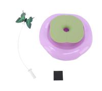 HEEPDD Jouet de Chat Rotatif Automatique avec Plume, Bâton de Teaser électrique pour Les Chats Intérieurs, Jouet Interactif Jouet Plastique Drôle Teaser pour Les Chatons pour Jouer Seul