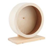 HEEPDD Jouet de Course pour Hamster, Roue d'exercice en Bois pour Petits Animaux, Roue de Jogging Rotative Muette, Idéale pour Les Hamsters, Gerbilles et Souris (M)