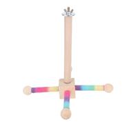 HEEPDD Jouet de Perchoir pour Perroquet, Jouets pour Perruches avec Roulement, Support de Moulin à Vent Rotatif, Corde de Chanvre Dégradée, Bâton pour Perroquets, de Perchoir pour Oiseaux