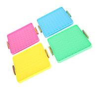 HEEPDD Jouet de Planche à Ongles 4 Pièces, Ensemble de Panneaux Perforés pour l'apprentissage éducatif des Mathématiques pour Enfants, avec Coins Ronds Lisses et Plastique Durable, Aides