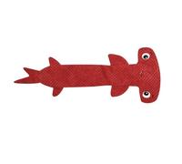 HEEPDD Jouet de Requin en Peluche Grinçant, Anneau de Dentition à Mâcher Doux de 19,7 Pouces pour Chiots de Grande Race, Nettoyage des Dents, Massage des Gencives, Soulagement de l'anxiété (Rouge)