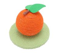 HEEPDD Jouet d'exercice de Griffe de Boule de Poteau à Gratter de Chat Orange, Tour de Grattoir Interactive pour Animaux de Compagnie avec Planche en Sisal pour la santé et Le Plaisir