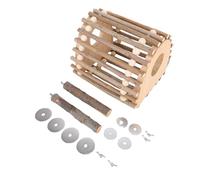 HEEPDD Jouet en Bois pour Perroquet, échelle d'escalade pour Cage à Oiseaux avec Conception à Double Trou pour la Stimulation Mentale et l'exercice Physique, Matériau sans Danger en