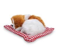 HEEPDD Jouet en Peluche pour Chien, Chiot en Peluche Doux avec Son d'aboiement, Animal en Interactif pour Enfants et Animaux de Compagnie (Huang Bai Sait Comment Appeler Un Chiot)