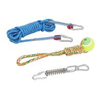 HEEPDD Jouet Interactif de Rééducation pour Chien avec Poteau à Ressort, Corde en Coton avec Ressort en Acier Inoxydable pour Grands Chiens, Idéal pour l'exercice en et Le Jeu de Tiraillement