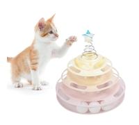 HEEPDD Jouet Interactif pour Chat avec Balles, Réduction de l'anxiété, Jeu Interactif Amusant, Couleurs Vives, Matériau PP pour la Maison à L'intérieur (Tapez 3)