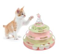 HEEPDD Jouet Interactif pour Chat avec Balles, Réduction de l'anxiété, Jeu Interactif Amusant, Couleurs Vives, Matériau PP pour la Maison à L'intérieur (Tapez 4)