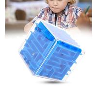 HEEPDD Jouet Labyrinthe Cubique Classique, Jeu de Puzzle en Plastique, Améliore la Coordination œil-Main, Jouet éducatif Engageant pour Enfants et Adultes (Blue)