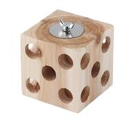 HEEPDD Jouet Perroquet en Bois Durable pour Les Perruches Calopsittes Sûres, Soulage L'ennui, Convient à la Mastication (8 cm)