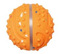 HEEPDD Jouet pour Chien Auto-Mobile, Balle Roulante Rebondissante Automatique avec Lumières Colorées pour Petites Races Moyennes, Jouet Interactif pour Animaux de Compagnie pour (Orange)