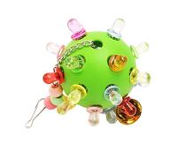 HEEPDD Jouets à Mâcher pour Oiseaux, Cloches Multicolores, Boule Suspendue, Accessoires pour Cage à Oiseaux, Jouets Interactifs pour Perruches, Calopsittes, Cacatoès Gris D'Afrique, (Green)