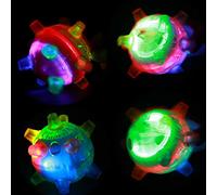 HEEPDD Jouets pour Animaux de Compagnie, Balle d'activation de Saut, Balle Flash LED pour Chiens et Chats avec Musique et Fonctions Rebondissantes, Jouet pour Animaux de Compagnie de 13 Cm (A)