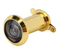 HEEPDD Judas de Porte à Angle de Vision de 220 Degrés, Judas Réglable en Alliage de Zinc de 35 à 60 Mm pour Portes en Bois et en Fibre de Verre, avec (Or simple 16, ouverture 16-19, épaisseur de