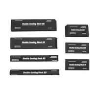 HEEPDD Kit de Blocs de Ponçage 7 Pièces, Ensemble de Patins de Ponçage Portatifs Flexibles en EVA pour les Projets Automobiles et de Menuiserie Peinture, Revêtement et Traitement des Murs