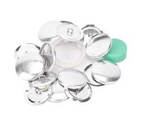 HEEPDD Kit de Bouton Couvert en Tissu, Outil de Fabricant de Boutons de Couverture Professionnelle avec Assemblage Appuyez sur la Fabrication de Bijoux de Vêtements D'artisanat (20)