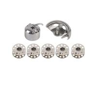 HEEPDD Kit de Canette de Rechange pour Crochet de Navette pour Machine à Coudre, Construction en Métal, Comprend un Crochet de Navette et un étui à Canette pour Toutes les Machines à Coudre