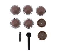 HEEPDD Kit de Capsules Réutilisables, Dosettes de café Rechargeables, Accessoires de café avec 5 Dosettes Vides, 2 Disques de Capsules en Silicone, Brosse à Cuillère