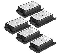 HEEPDD Kit de Coque de Batterie de Remplacement Universel pour Manette 360, pour Manette 360, Matériau ABS Durable, 5 Coques, Parfait pour Les Amateurs de Jeux et Les Manettes 360 (Black)