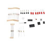 HEEPDD Kit de Dés électroniques, Ensemble de Bricolage basé sur NE555, Jeu de Simulation Amusant pour Les âges, Composants électroniques à Tension Réglable de 4,5 à 5 V