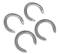 HEEPDD Kit de Fer à Cheval, Accessoire d'équitation en Alliage d'aluminium pour Utilisation sur Sol Dur, Comprend 4 Fers à Cheval Durables pour Sabot Avant et Arrière (4)