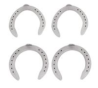 HEEPDD Kit de Fer à Cheval en Alliage d'aluminium, Accessoires d'équitation Durables pour Sabots Avant et Arrière, Assure la stabilité sur Sol Dur, Idéal pour Les Chevaux Actifs (Type 5 (8,3 X 8,3