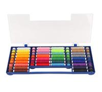 HEEPDD Kit de fil à coudre de canette 32 couleurs, Kit de fournitures de couture de fil de canette en plastique pré-enroulé avec boîte pour la couture à la main et à la machine