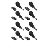 HEEPDD Kit de Fixation pour Enrouleur de Couverture Solaire, Sangles et Clips Robustes pour Couverture Solaire de Piscine Creusée, 8 Sangles avec Crochets, 8 Attaches Tactiles,